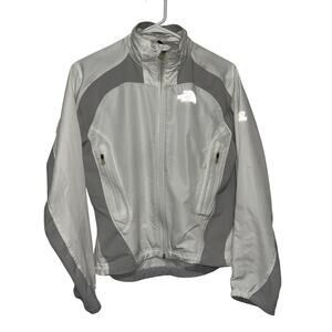 North Face Jacket Womens Small White Flight Series Full Zip Lightweight Coat